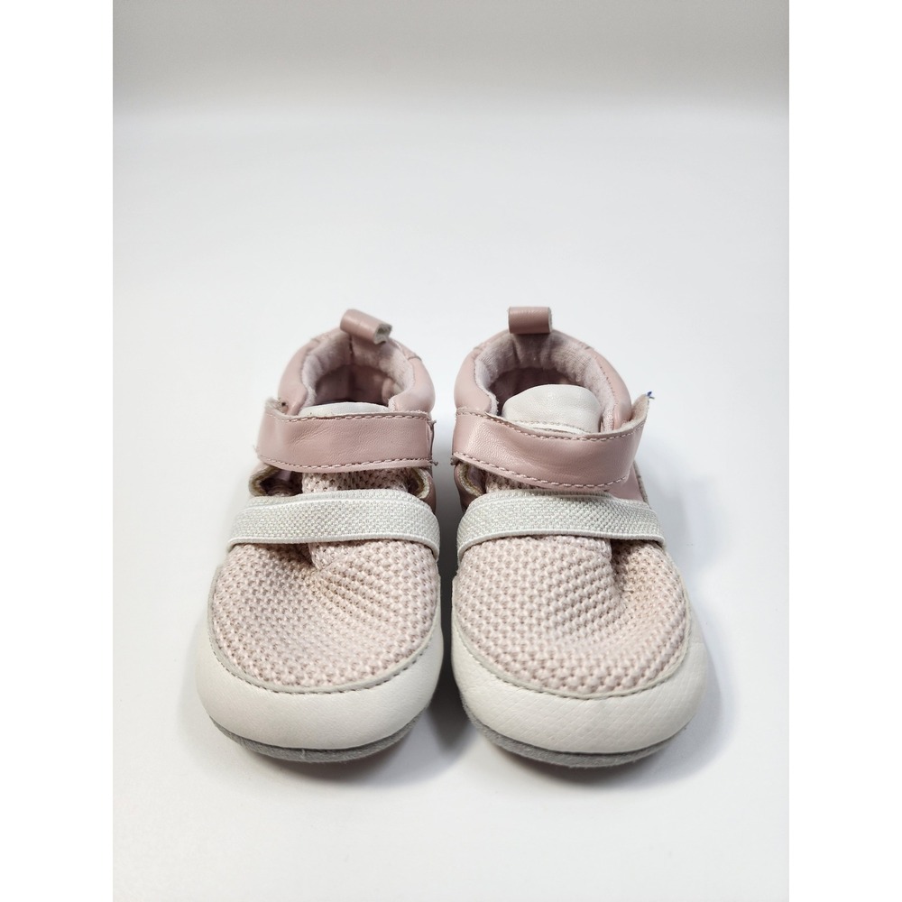 Ro + Me by Robeez Baby Girl Pink Mesh Sneakers Shoes Size 6-12 Months Hook Loop